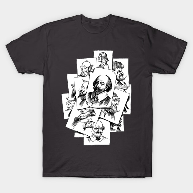 Many Faces Of Shakespeare T-Shirt by Specialstace83